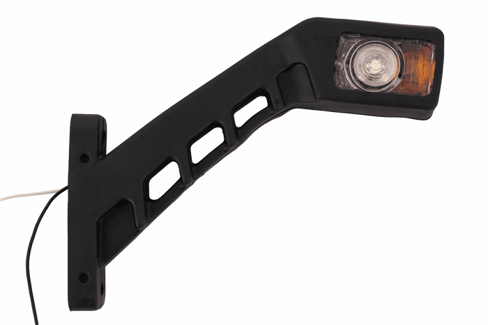 Ein Set von zwei TT TECHNOLOGY TT.12191 LED-Umrissleuchten, links + rechts, auf einem Gummiarm.