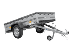 Leichter Anhänger 200x125 UNITRAILER GARDEN 201 KIPP mit grauer Plane