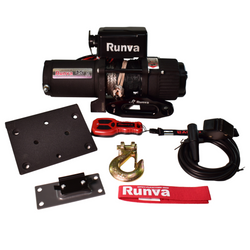 Elektrische Anhängerwinde RUNVA EWP3500A 12V 1588kg mit 12,8m Seil