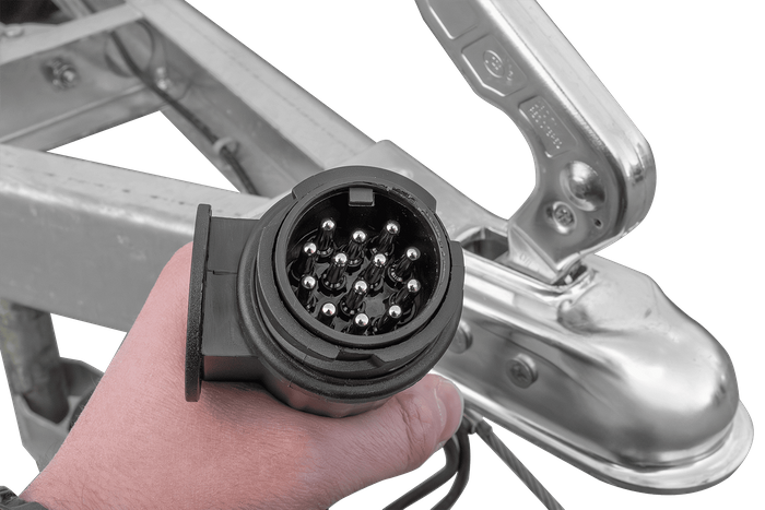 Pkw Anhänger Neu GARDEN TRAILER 150 KIPP mit zusätzlichen Bordwänden, Stützrad und grauer Flachplane