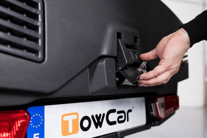 Towbox EVO Classic Grau - Anhängerkupplungs-Gepäckbox