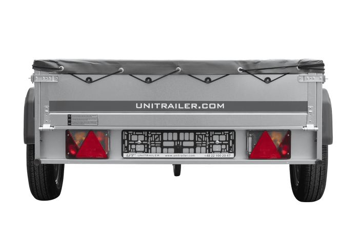 Leichter Anhänger 200x125 UNITRAILER GARDEN 201 KIPP mit grauer Plane