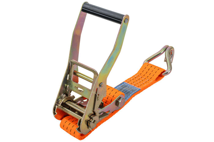 Satz aus vier 3-Punkt-Transportgurten mit Spannvorrichtung für UNITRAILER-Anhänger 3 m/50 mm/4 t, orange