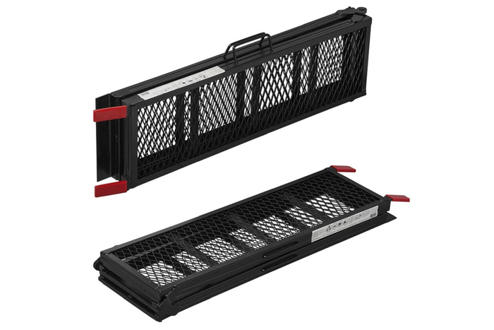 ProPlus 390094 klappbare Auffahrrampen aus Stahl für Anhänger, 203 cm, 680 kg, 2er-Set