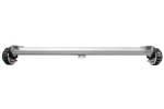 Gebremste AL-KO COMPACT Achse für schwere Anhänger und Autotransporter 1500kg 1600mm 2050mm 5x112