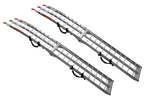 UNITRAILER ALR002 faltbare Rampen aus Aluminium für Anhänger, 221 cm, 680 kg Tragkraft, mit Gurt, 2er-Set