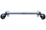 Gebremste AL-KO COMPACT Achse für schwere Anhänger und Autotransporter 1350kg 1200mm 1650mm 4x100