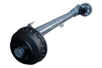Gebremste AL-KO COMPACT Achse für schwere Anhänger und Autotransporter 1350kg 1200mm 1650mm 4x100