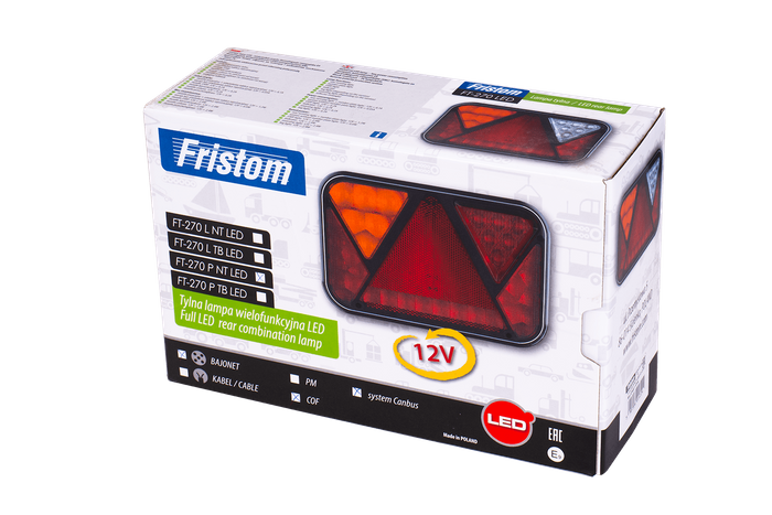 Rückleuchte Fristom FT-270 LED 5 Funktionen rechts