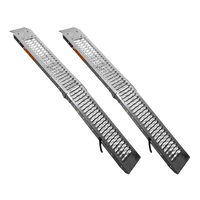 UNITRAILER ALR004B klappbare Auffahrrampen aus Stahl für Anhänger, 190 cm, 400 kg, 2er-Set