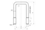 DROMET Vierkantklemme Typ C M8 49/90 (1 1/2")