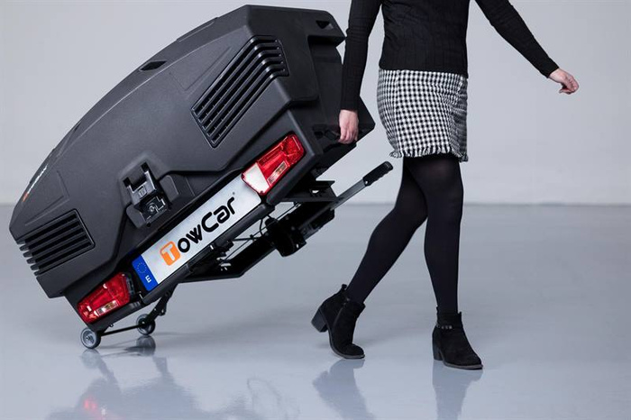 Towbox EVO Classic Grau - Anhängerkupplungs-Gepäckbox