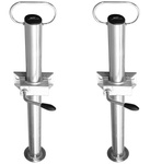 Anhängerstützen 2er Set mit Klemmhaltern UNITRAILER 300 kg 48 mm 600 mm