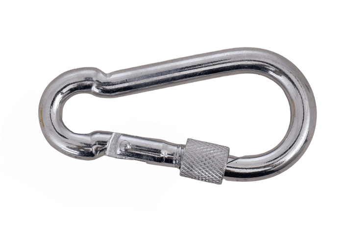 Karabiner mit Schraubverschluss für Seile DROMET KSZ.8.80 Feuerwehrkarabinerhaken 8x80mm